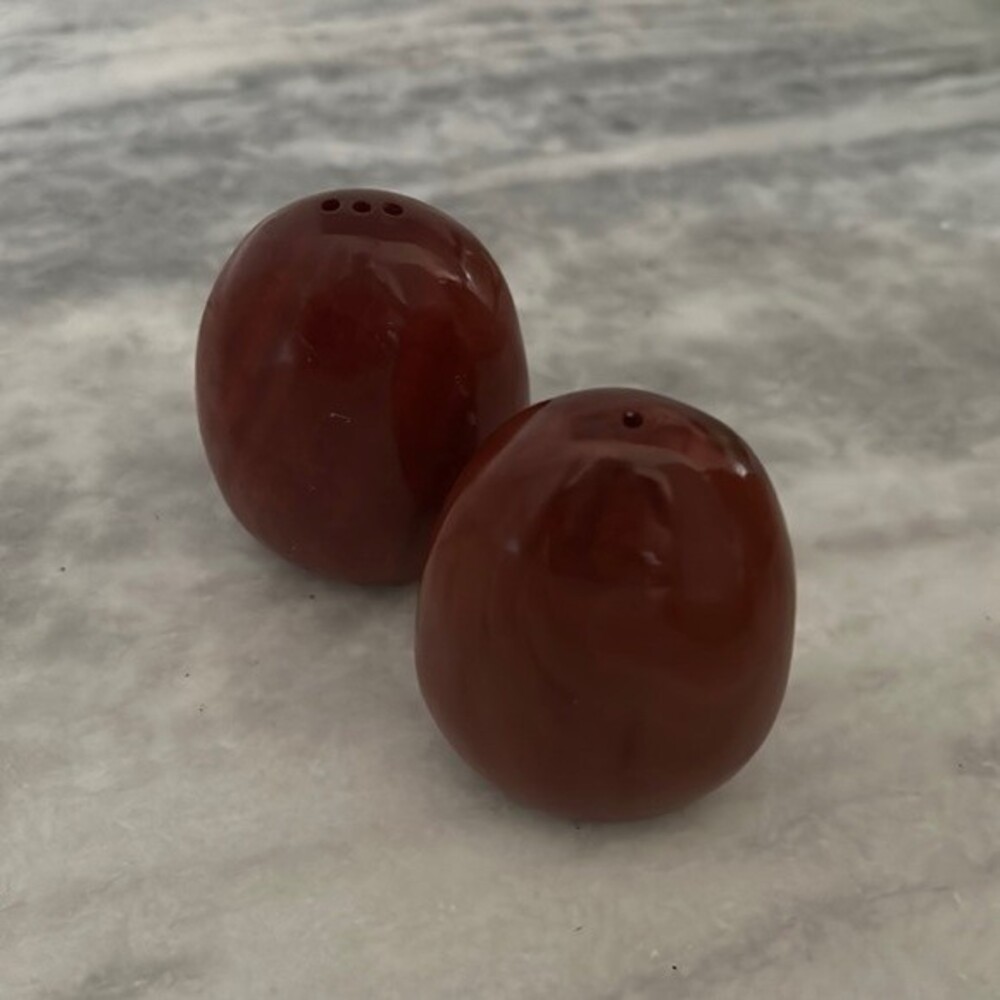Mid Century Modern Wooden Salt and Pepper Shakers